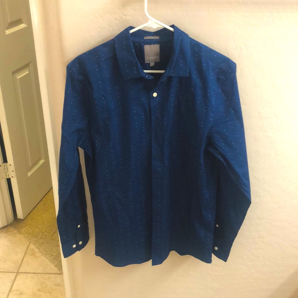 A-Frame. Stockholm Stretch poplin shirt. Medium. Men